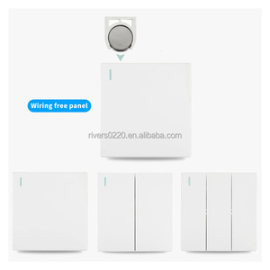 Interruttore di controllo remoto Wireless ricevitore AC 220V pulsante 433MHz interruttore luce da parete 1 gruppo per lampada smart home - Product Image 3