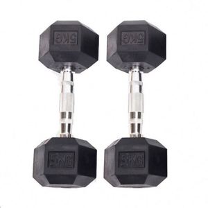 גומי שחור משושה חדר כושר להשתמש ב-115lb משושה סט למכירה