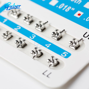 Guber nha khoa bán buôn tùy chỉnh nhãn kim loại niềng răng chỉnh nha Vật liệu mini khung kim loại với cơ sở lưới - Product Image 4