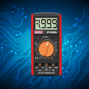 EXCEL Elektriker 1999 Zählt DT-9205A Digital multimeter, AC/DC Spannungs strom tester mit Hfe Test/Data Hold, CE - Product Image 2