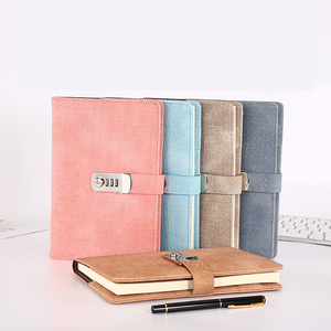 Libro de contraseñas personalizado, cuaderno con candado secreto de cuero, diario de tapa dura para estudiantes, libro con candado - Product Image 1