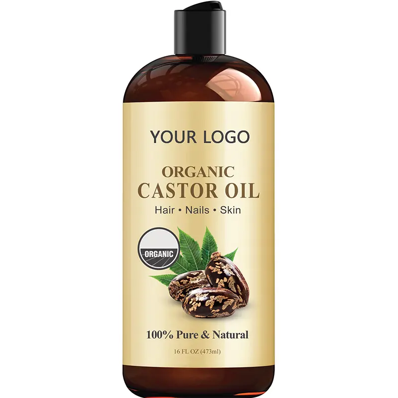 Увлажняющее массажное чистое и натуральное масло-носитель для роста бровей-100% касторовое масло для роста волос Ямайское черное касторовое масло