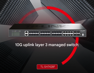 TP-Link TL-SH7428F 10ギガビットアップリンクスタック3層ネットワーク管理スイッチ24ギガビットSFP光産業部品 - Product Image 6