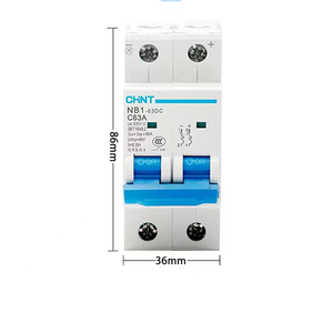Disyuntor CHINT DC, disyuntor cc <span class=keywords><strong>2p</strong></span> 4p 10A 16A 25A 32A 40A 50A 63A 1000VDC para panel solar - Product Image 3