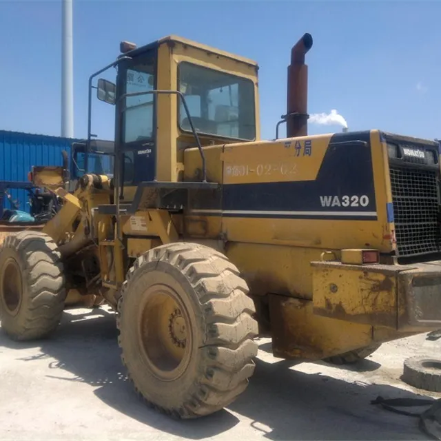 تستخدم كوماتسو عجلة WA320-3 محمل/قديم WA200 WA470 كوماتسو العلامة التجارية WA320-1 ، komatsu wa320-1 رافعة عجل