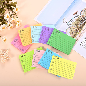 简约设计定制标志条纹办公学生可爱便条纸荧光彩纸便签 - Product Image 6