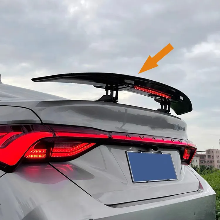 Spoiler automático de alta fibra de carbono coche eléctrico trasero tronco cola alerón con luz de freno para Hyundai Sonata 2010-2022