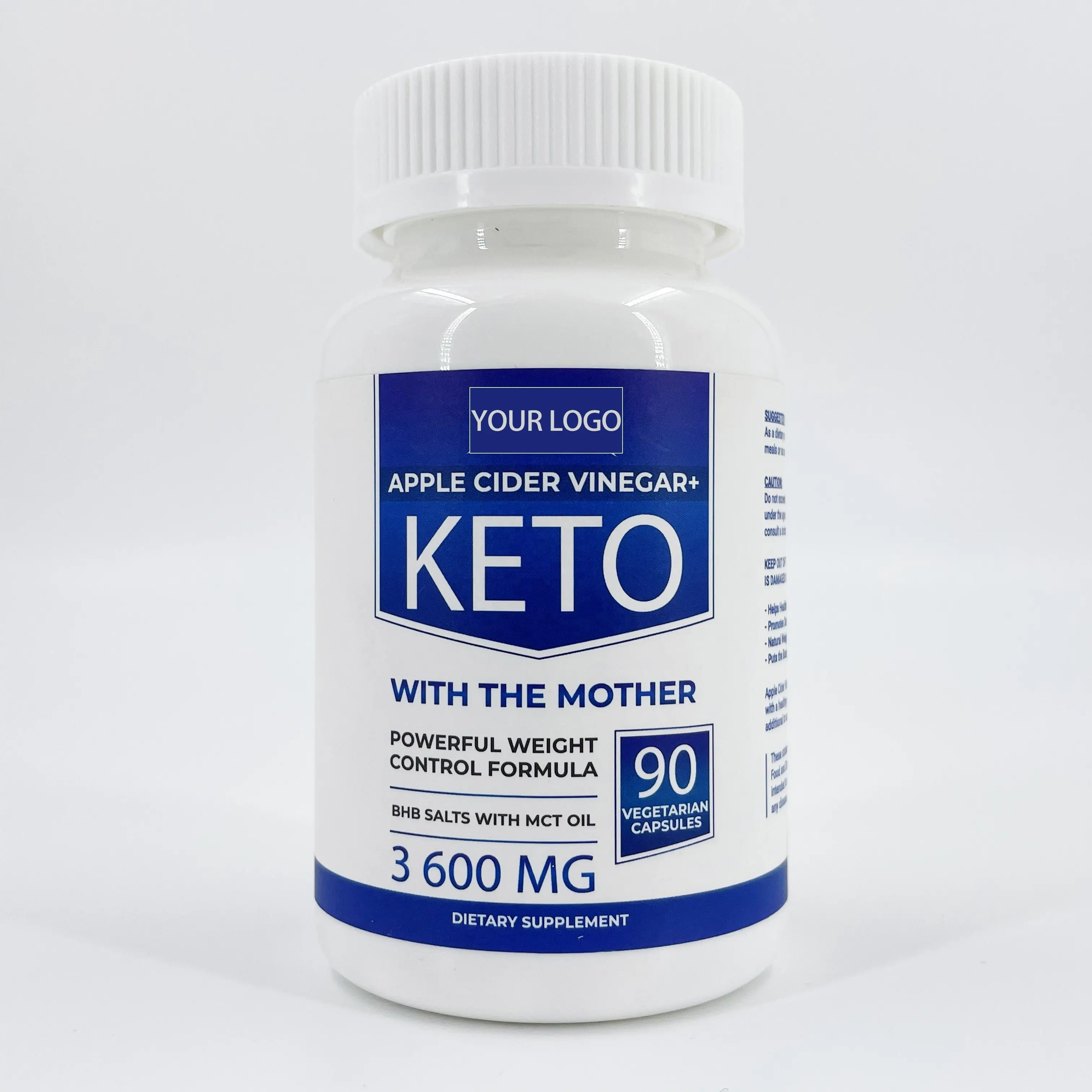 Oem/Odm Natuurlijke Keto Appelazijn Slanke Capsules Met Moeder Gewichtsverlies Op Maat Gemaakte Vetverbrander Afslankcapsules