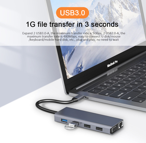 适用于戴尔/惠普/联想/表面笔记本电脑的USB C扩展坞双显示器12合1三显示器USB C集线器多适配器 - Product Image 4
