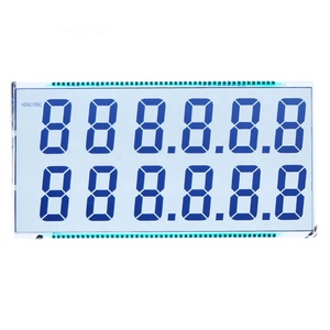 Display LCD in vetro per dispenser di carburante a sette segmenti personalizzato monocromatico del produttore lcd OEM - Product Image 1