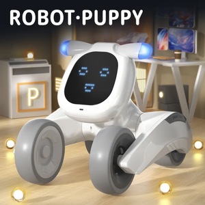 QW 2.4Ghz RCロボットスマートトーキング子犬ウォーク & ダンスインタラクティブペットプログラムロボット犬音声制御インテリジェントギフトおもちゃ子供のため - Product Image 2