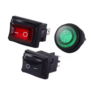 Su geçirmez Rocker tekne anahtarı 6A/250V 10A/125V AC 6/4/3/2 PIN geçmeli SPST kapalı tekne şekli I/O Rocker pozisyon anahtarı - Product Image 3