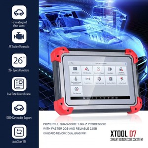 Die neueste Einführung des XTOOL D7 Automotive System-Wide-Diagnose-Tool-Code-Reader-Schlüssel programmierers OBD2-Scanner