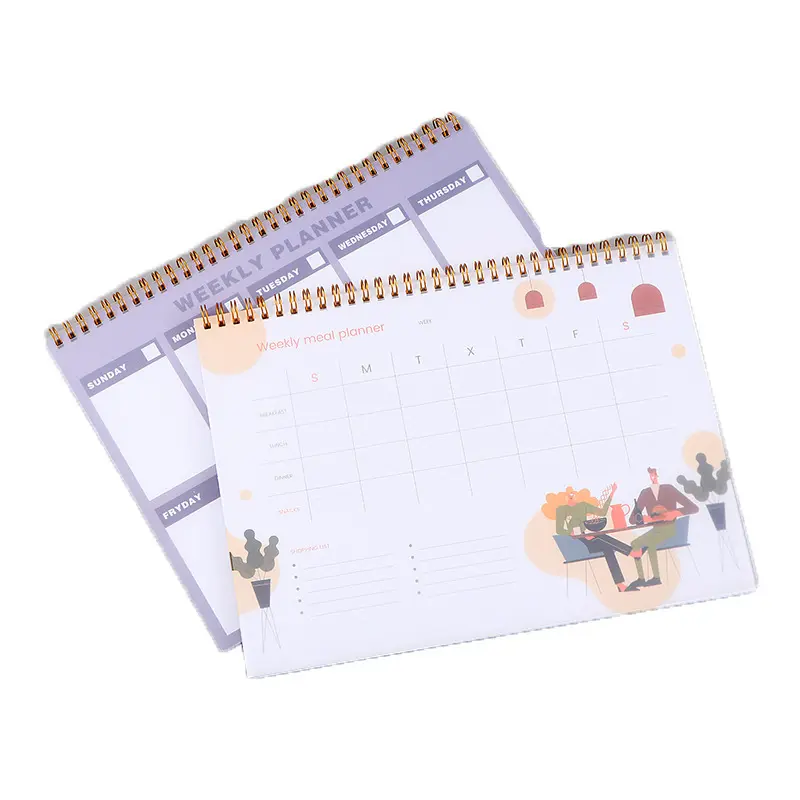 Planner semanal de fácil leitura, bloco de notas com 50 folhas, plano de refeições semanal, bloco de notas semanal personalizado, promoção