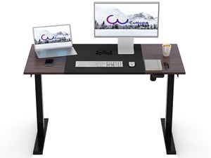 可扩展的现代风格电动坐对站高度可调金属电脑桌 - Product Image 6