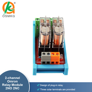Oshangming 2 Entrada 2 Placa de salida de relé 12V/24V Módulo de relé Placa IO 5A 2NO 2NC para luz - Product Image 3