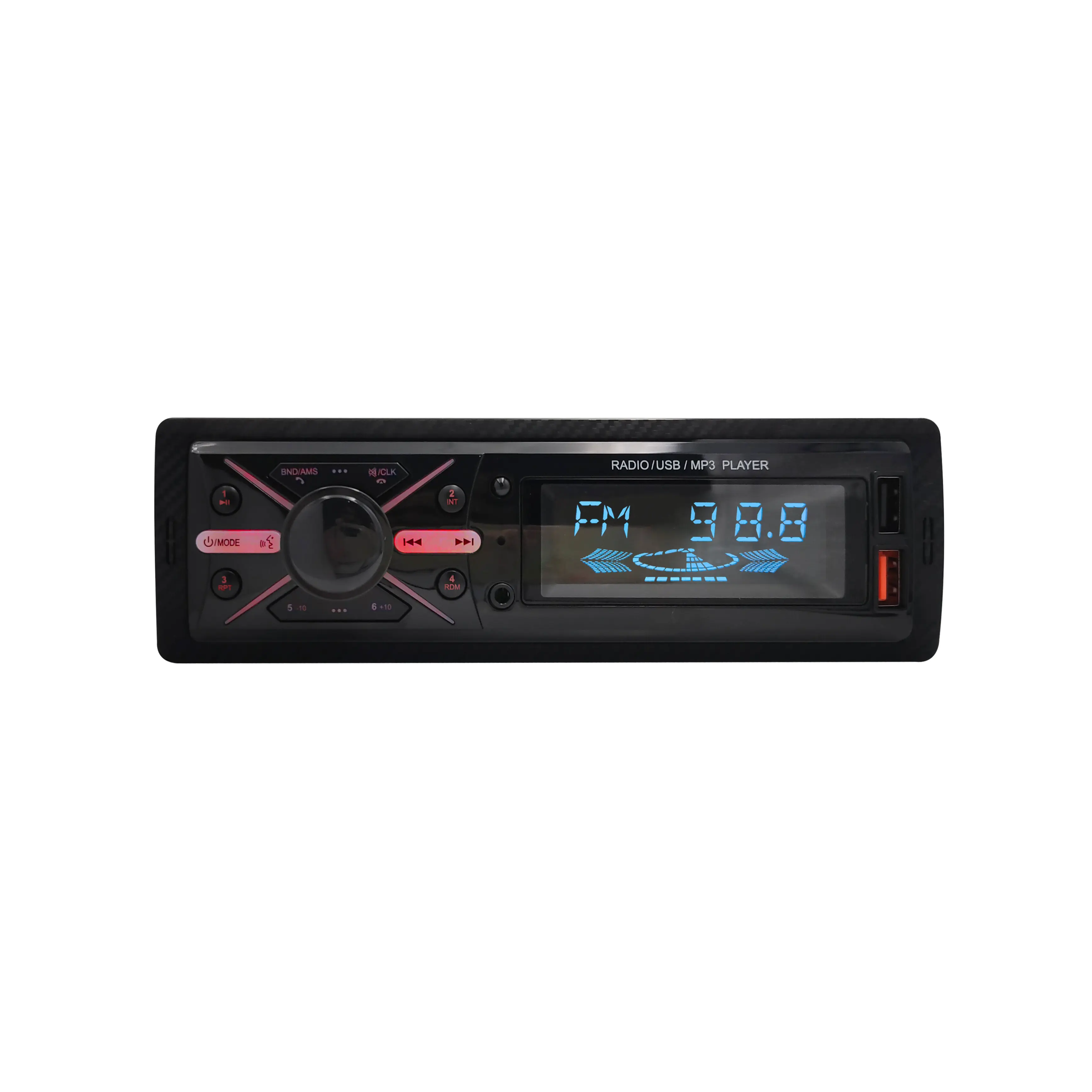 Reproductor de MP3 barato para coche VA radio de coche LCD en blanco y negro audio de coche de alta potencia
