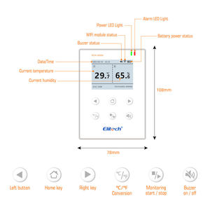Design magnetico rete Wifi RCW-800W monitoraggio registrazione in tempo reale registratore di dati di temperatura Elitech - Product Image 4