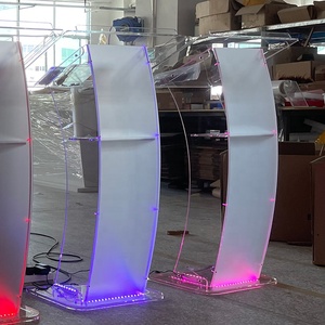 Acrylic đám cưới bục tiếp tân bàn đơn giản và trong suốt bục pha lê bục tùy chỉnh - Product Image 3