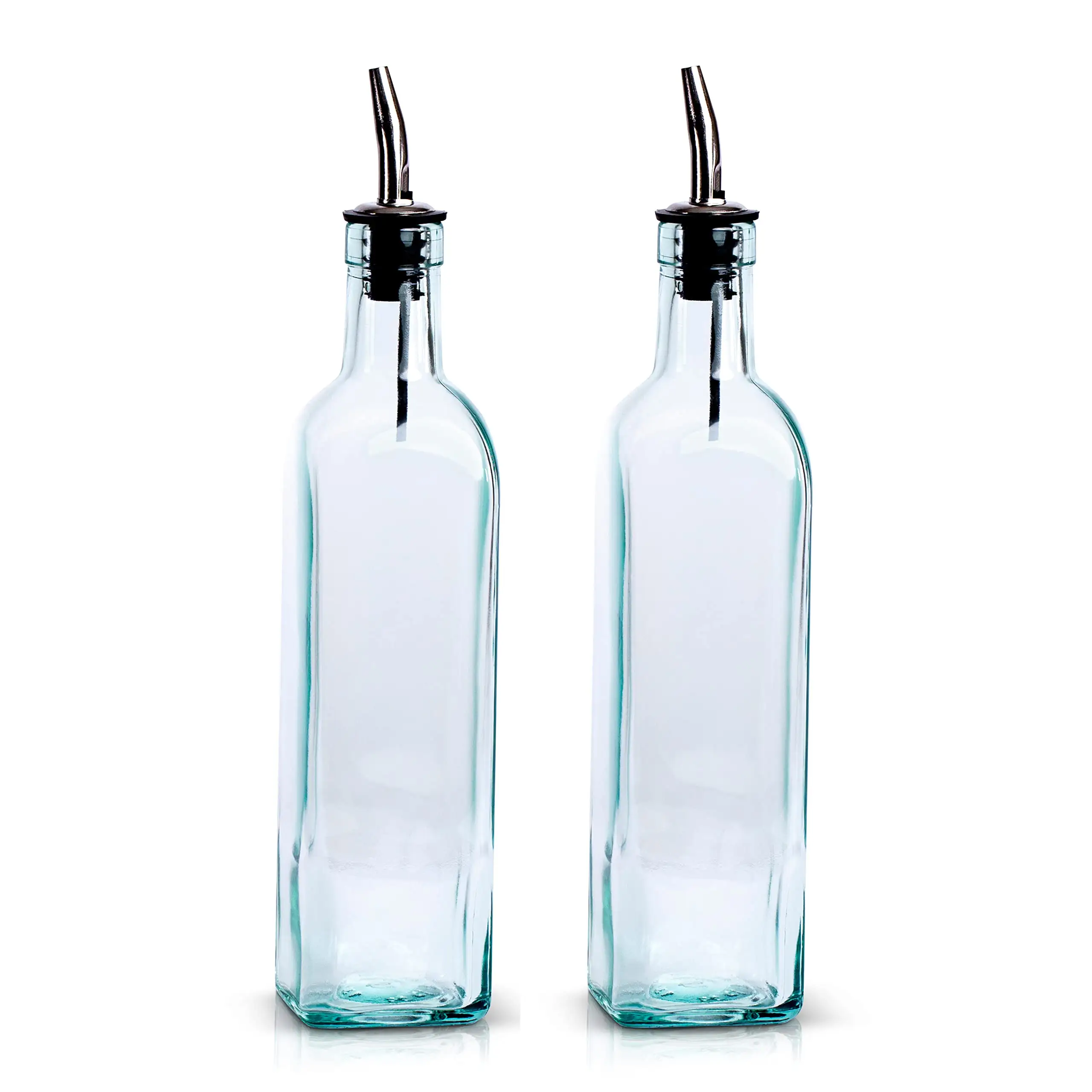 Dispensador de óleo garrafa de vidro condimento molho de soja garrafas de vidro óleo e vinagre galheteiro