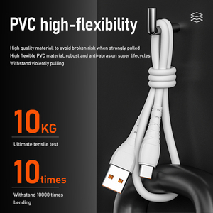 สายชาร์จเร็วที่สุดชนิด C สายดาต้ามือถือชนิด C USB-A ไปยัง USB-C สายชาร์จและซิงค์ข้อมูลเร็วสำหรับ iPhone 15 Apple Phone Samsung - Product Image 4