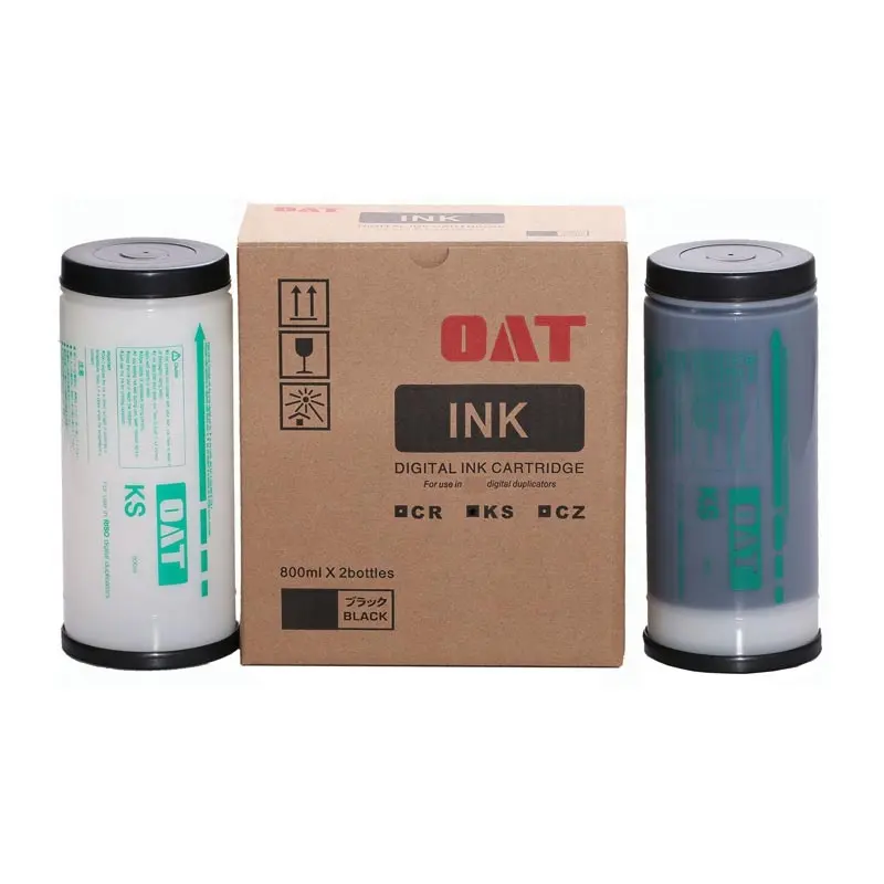 Tinta hitam KS kompatibel untuk digunakan dalam duplikator digital KS 500/600/800