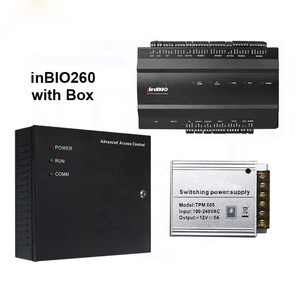 Panel de control de acceso de dos puertas con caja de adaptador de corriente Soporte Access 3,5 Software inBio260 con caja de adaptador de corriente