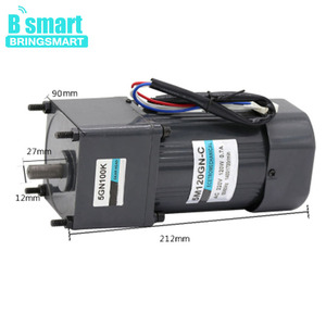 BringSmart 5M120GN-C <strong>Ac</strong> Generator <strong>Motor</strong> 220v High Torque Low <strong>Rpm</strong> 200 <strong>Rpm</strong> <strong>Ac</strong> Gear <strong>Motor</strong> 120W <strong>Single</strong> <strong>Phase</strong> <strong>Motor</strong> Speed Controller - Product Image 3