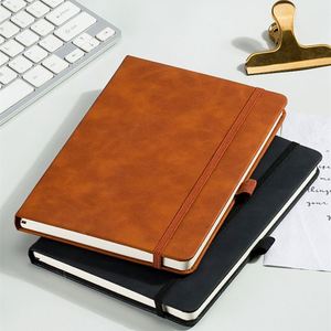 Акция, искусственная кожа A4 A5, оптовая продажа, A6 Debossed, заказной цвет, кожаный блокнот с эластичным ремешком и кожаным чехлом - Product Image 1