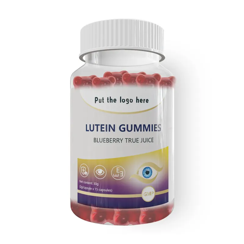 Hot selling food grade Lutein Gummies Supplement for Eyes with Zeaxanthin & Vitamin A for Kids & Adults Healthy for Eye & Brain
