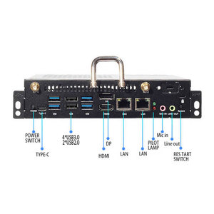 Mini 4G 8G 16G RAM 128G 256G 512G SSD computadora 8th 9th CPU 80pin OPS PC conector para monitor táctil 4K - Product Image 5