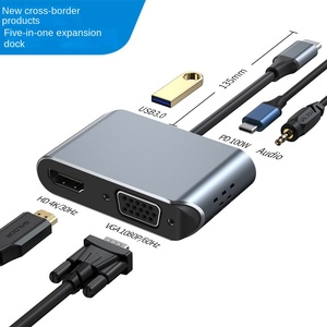 USB3.0 PD電源3.5オーディオ拡張ドッククロスボーダーノートブックコンバータCハブアルミニウムUSB Cアダプタイーサネットコンピュータ - Product Image 3