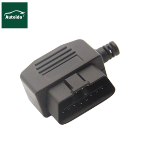 Connection <strong>Universal</strong> OBD2 16 Pin Square L Type Car Connection Male/Female Adaptor Plug with Screws (Male) - Product Image 1