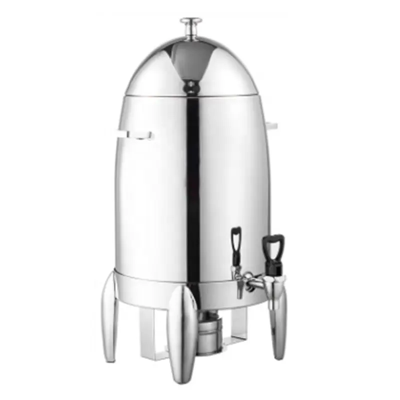 Urna de café de acero inoxidable para calentar, dispensador de zumo con soporte para combustible, 12l, precio de fábrica