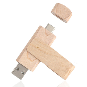OTG Type-C Usb闪存驱动器木制竹制USB闪存驱动器2.0和3.0笔式驱动器 - Product Image 6