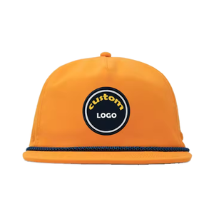 รูเลเซอร์โพลีเอสเตอร์ระบายอากาศแห้งเร็วหมวก5แผงแบบมีรูพรุนออกแบบโลโก้ได้ตามต้องการ - Product Image 2