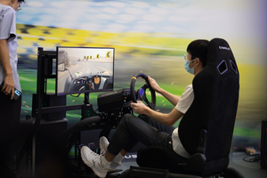 Simulador de juego Simulador de simulación de conducción, soporte de asiento para Cockpits de carreras, simulación de freno de mano, teclado - Product Image 5