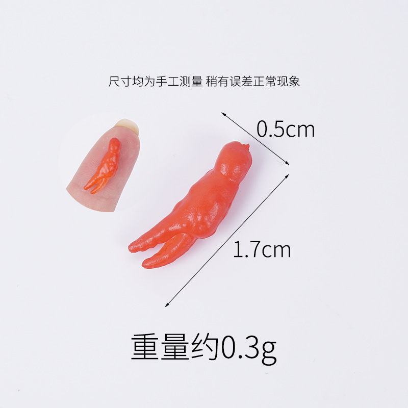 Mini pinces de crabe de 1,7 cm