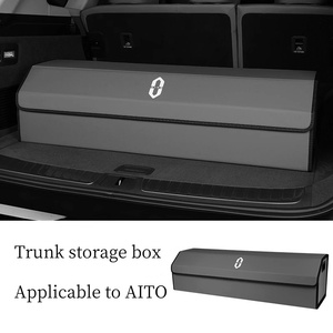 Suitable for AITO New M7 <strong>Trunk</strong> Storage Box M5M9 Microfiber Leather with Nappa Texture <strong>Trunk</strong> Foldable Storage Box - Product Image 3