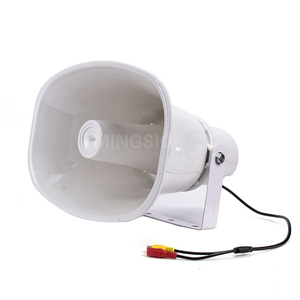 30W 12V Active Outdoor Waterproof ABS Horn Speaker With Stereo Digital Power <strong>Amplifier</strong> for Public Address Remote Monitor System - Product Image 2