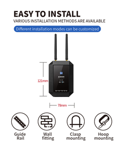 IP67 -40 °C ~ 80 °C 64 nodos por red Transmisión inalámbrica de datos industriales DTU Industrial 4G/LoRa/RS485 Edge Gateway - Product Image 4
