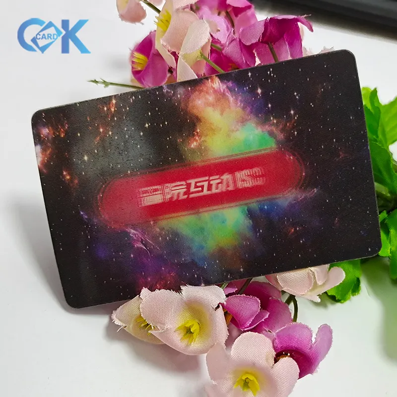 3D lenticular printing cards great effect good sell 3D lenticular cards with 2-3 pictures changing