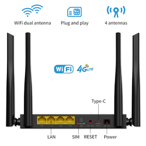 Commercio all'ingrosso di alta qualità 4G LTE Router con 2.4GHz Wifi Wireless 150Mbps Modem per uso domestico WPS interfaccia di crittografia SIM Card - Product Image 3