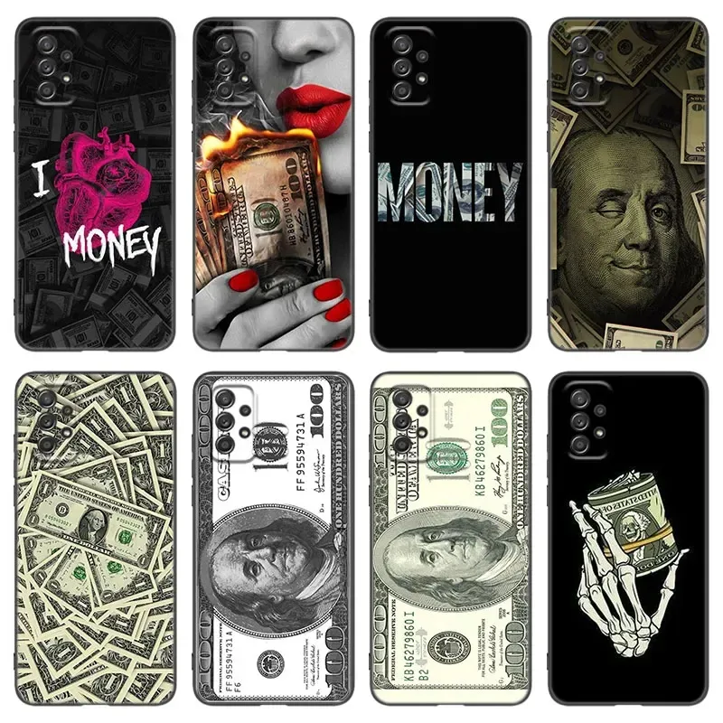 1000+ designs Custom Banknote Dollar Cash Money TPU Case for Samsung S24 A71 A23 A14 A05 A04S UV Printing Sublimation Phone Case