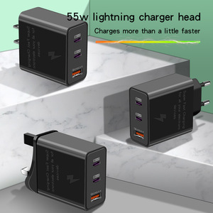55W Dual PD 20W Fast Charger Quick Charge 3.0 <strong>Multiple</strong> <strong>Output</strong> <strong>Adapter</strong> for EU US UK for Mobile Phones Electric Earphones Cameras - Product Image 6