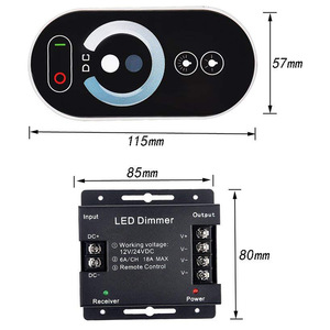 PWM DC12V 24V 18A переключатель беспроводного управления яркостью с сенсорным радиочастотным пультом дистанционного управления светодиодный диммер для светодиодной ленты - Product Image 3
