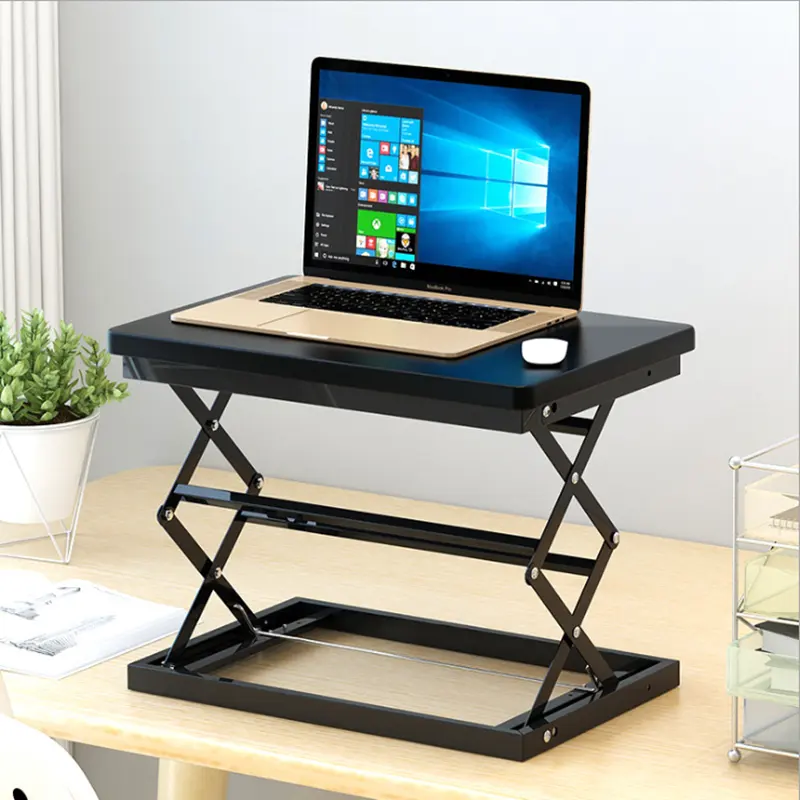 Popüler ayarlanabilir yükseklik oturmak ve standı mobil katlanır Elevatable bilgisayar kaldırma tablası/dizüstü bilgisayar masası ofis ve ev kullanımı için