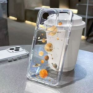 ユニバーススタープラネット印刷耐衝撃スペースTPU携帯電話カバーケースIphone 8 X Xr Xs 11 12 13 14 15 16 17 Pro Max用 - Product Image 1