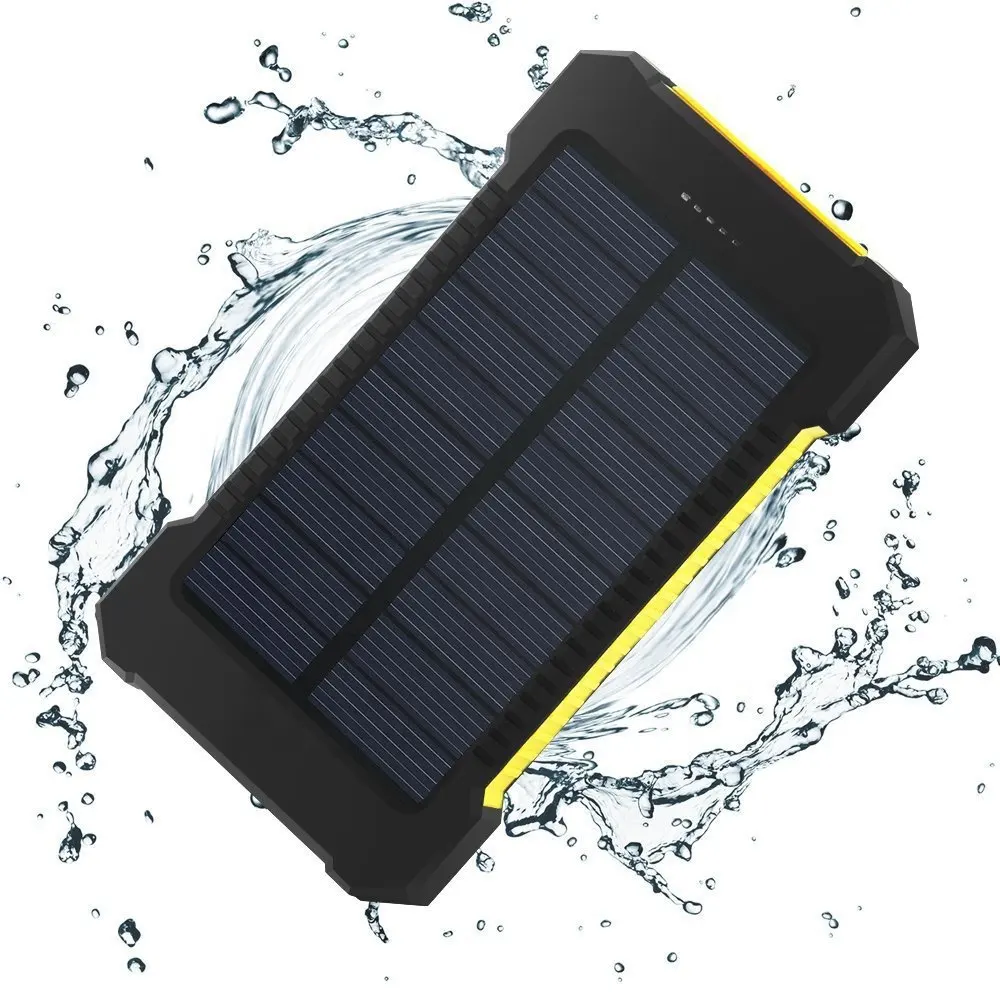 New Arrival Product Waterproof Solar Power Bank 20000mah With LED torch and Compass