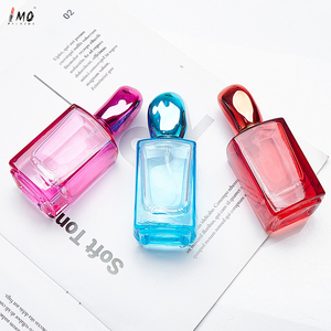 High Quality Empty 50ml Mullti Color Thick Bottom Glass Perfume <strong>Bottle</strong> UV Coating Cap Refillable <strong>Bottle</strong> - Product Image 2